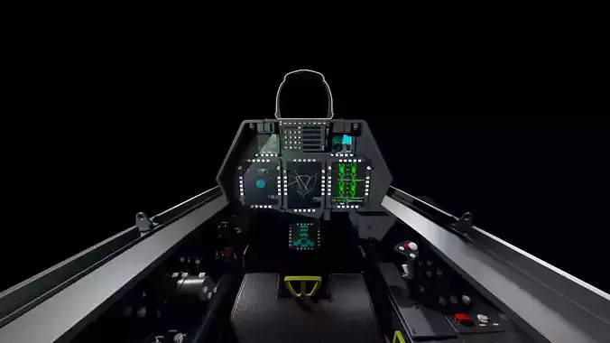 F-22 COCKPIT 3D model