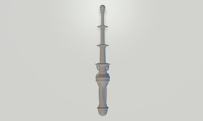 Gravitational Uranium Neuroblaster Baton 3D print model