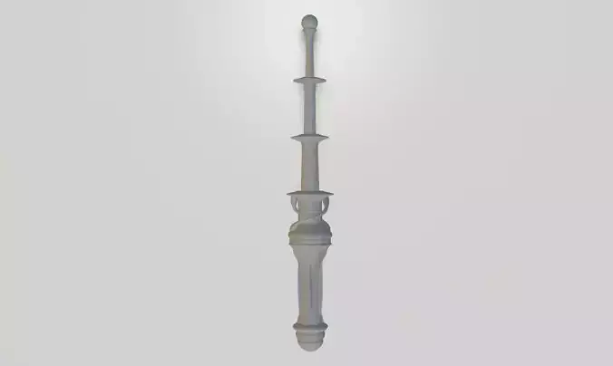 Gravitational Uranium Neuroblaster Baton 3D print model