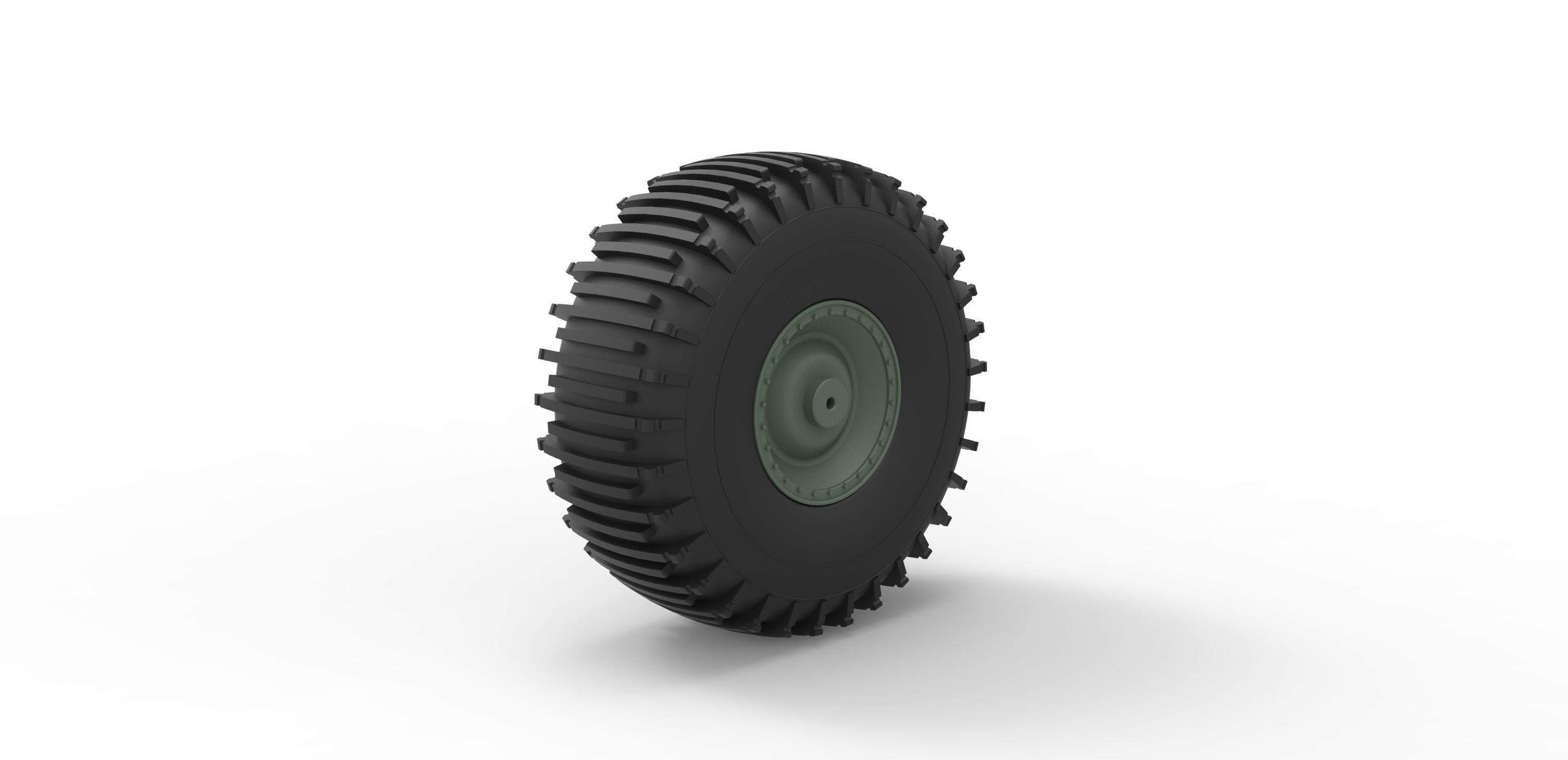 Offroad wheel 37 Scale 1 to 20 3D print model_3