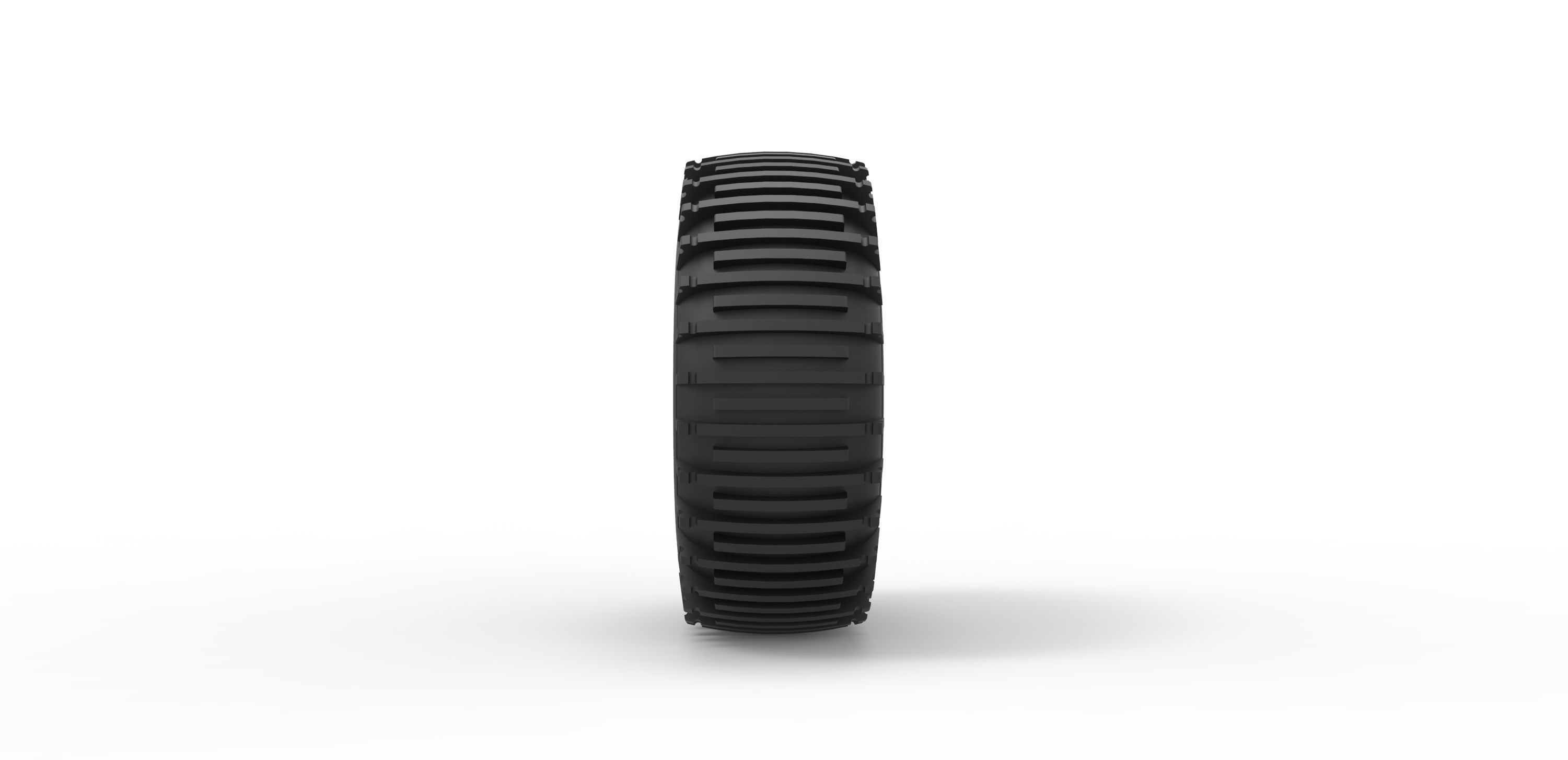 Offroad wheel 37 Scale 1 to 20 3D print model_2