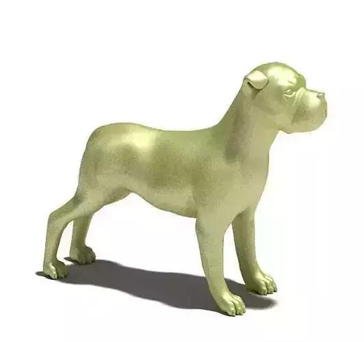 Gold Dog Statue