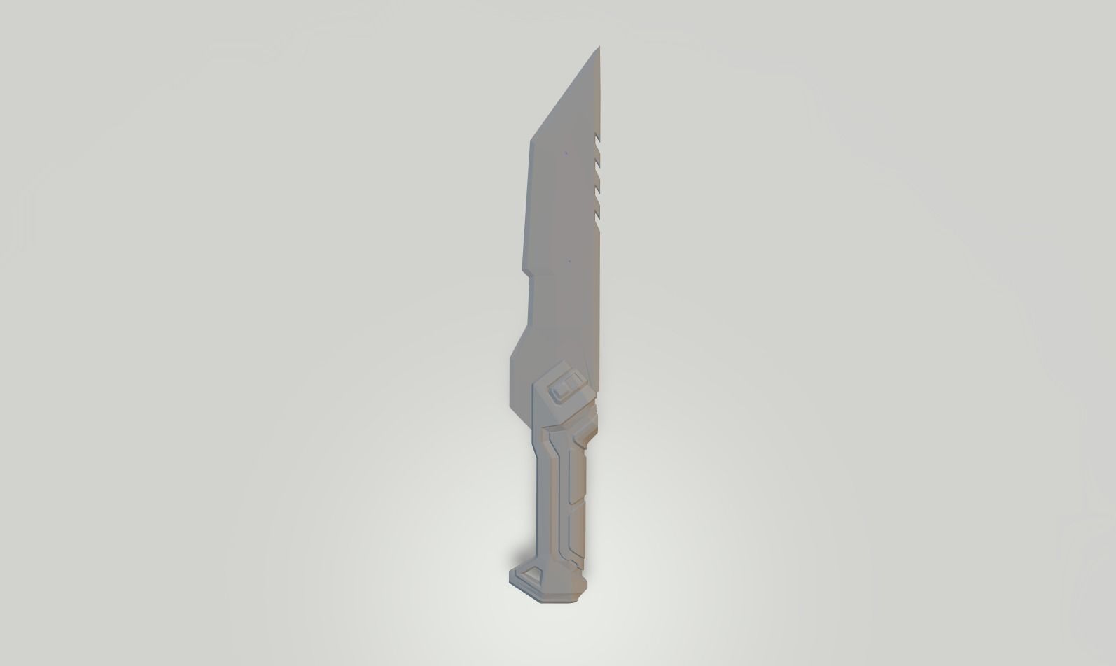 Glitchpop Knife 3D print model_1