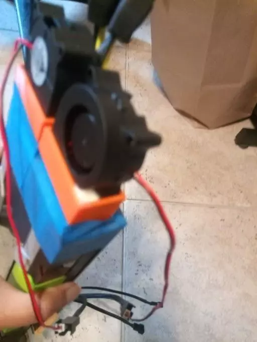 NVIDIA Tesla V80 Double fan intake 4020 fan 3D print model_0