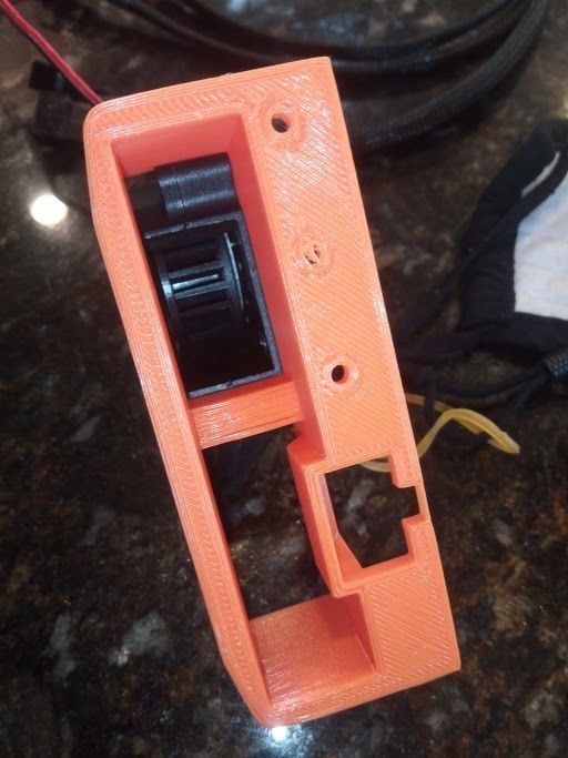 NVIDIA Tesla V80 Double fan intake 4020 fan 3D print model_6