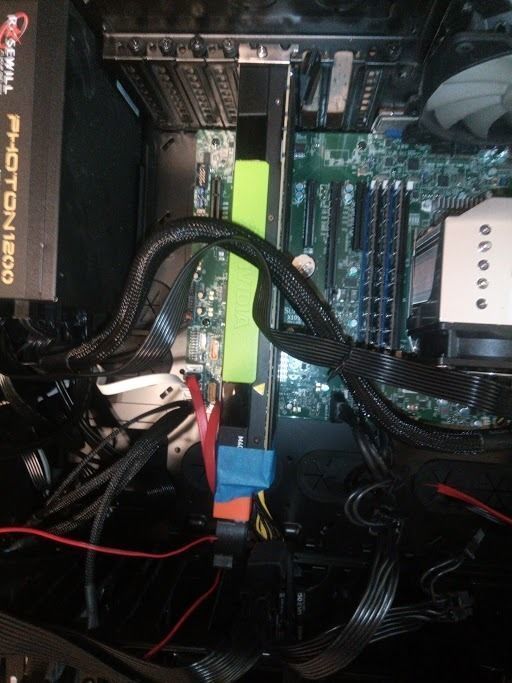 NVIDIA Tesla V80 Double fan intake 4020 fan 3D print model_7