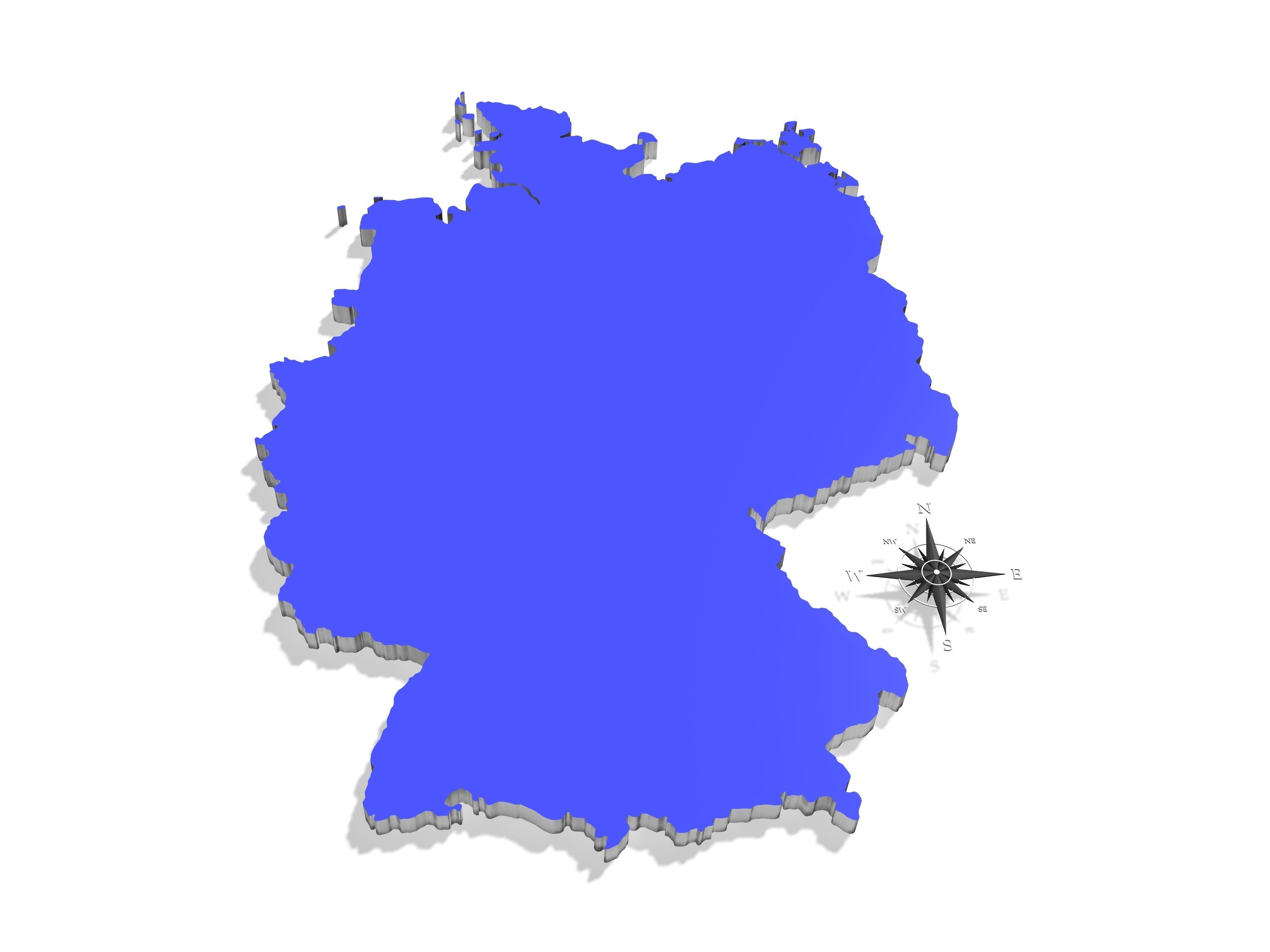 Germany High resolution 3D relief maps 3D model_7