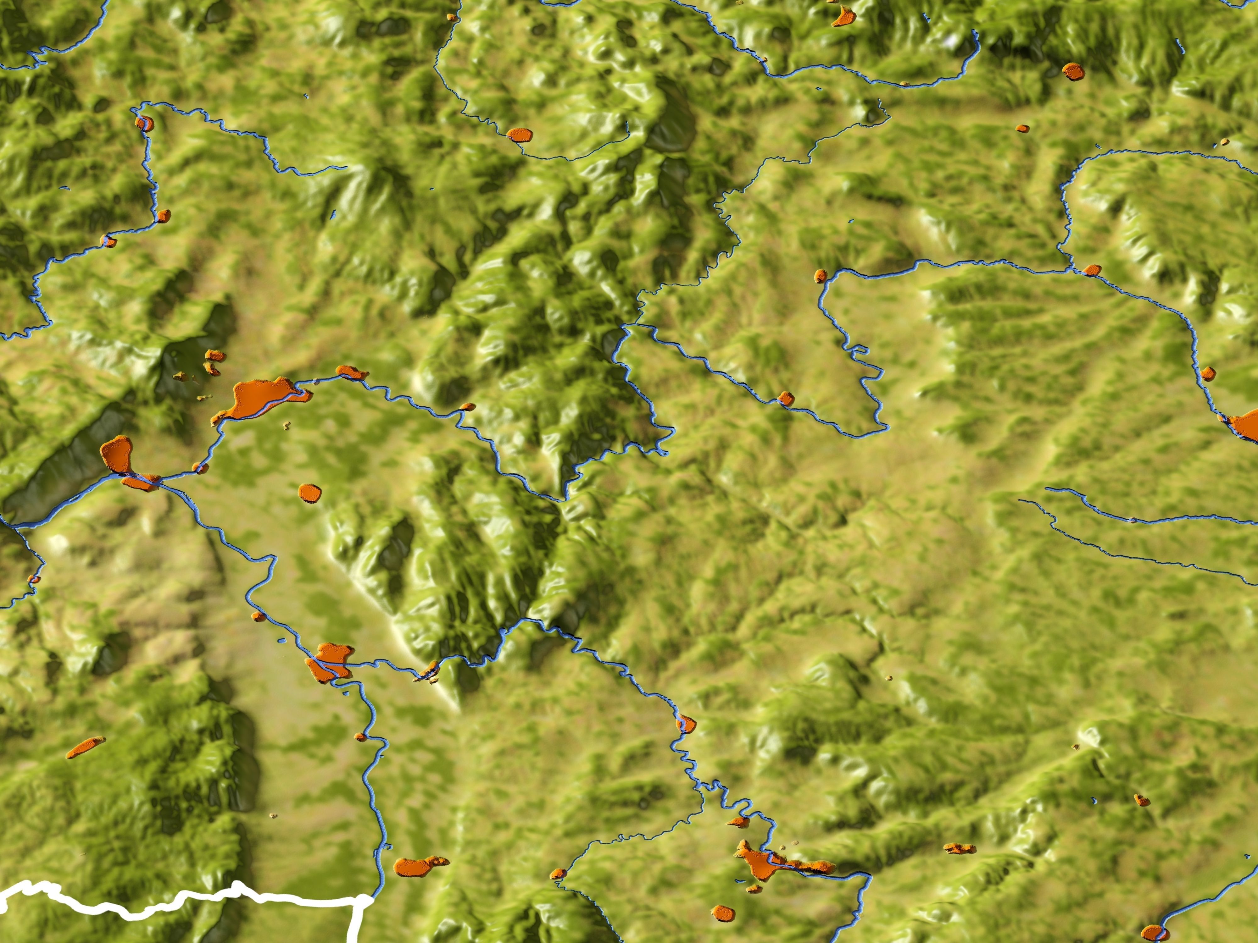 Germany High resolution 3D relief maps 3D model_4