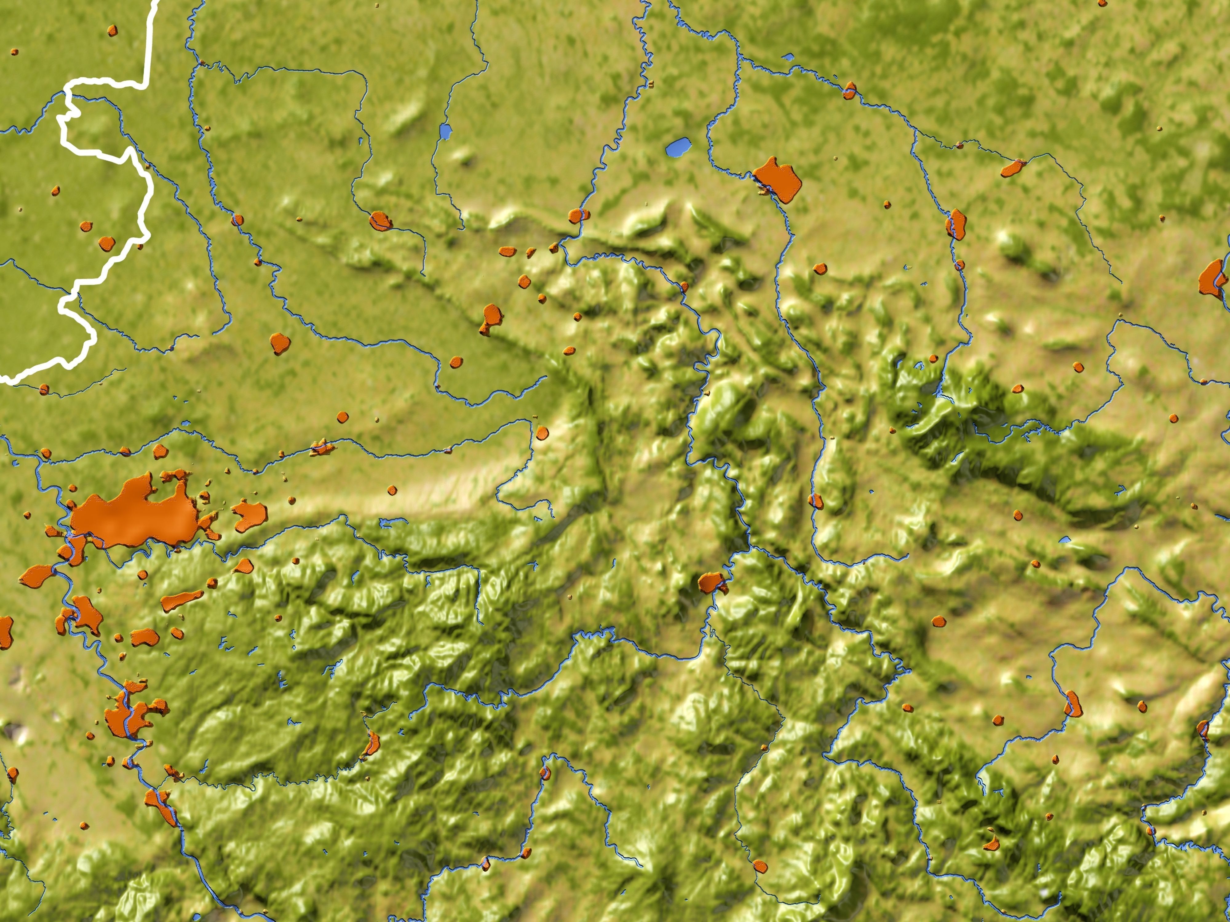 Germany High resolution 3D relief maps 3D model_5