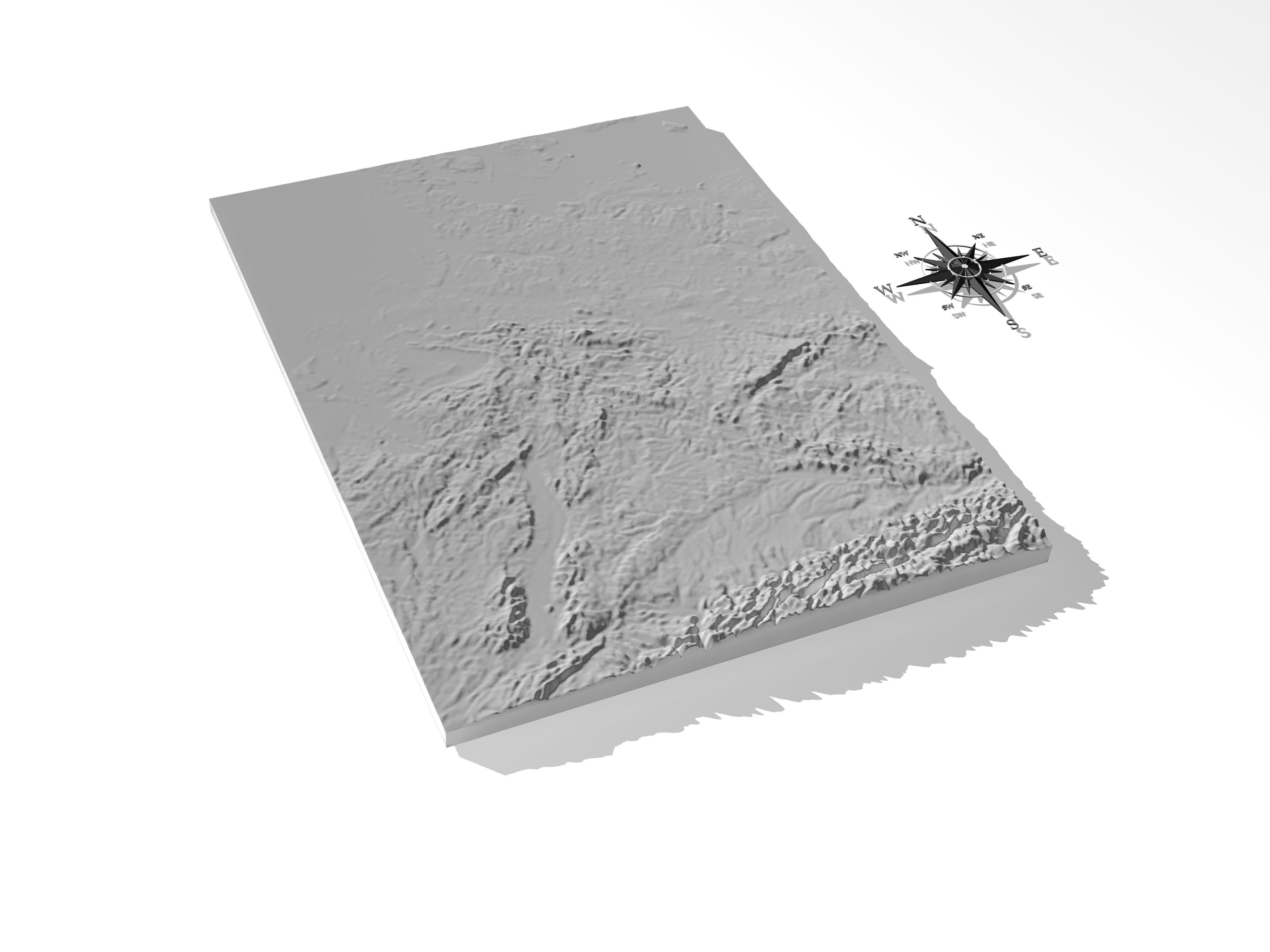 Germany High resolution 3D relief maps 3D model_8