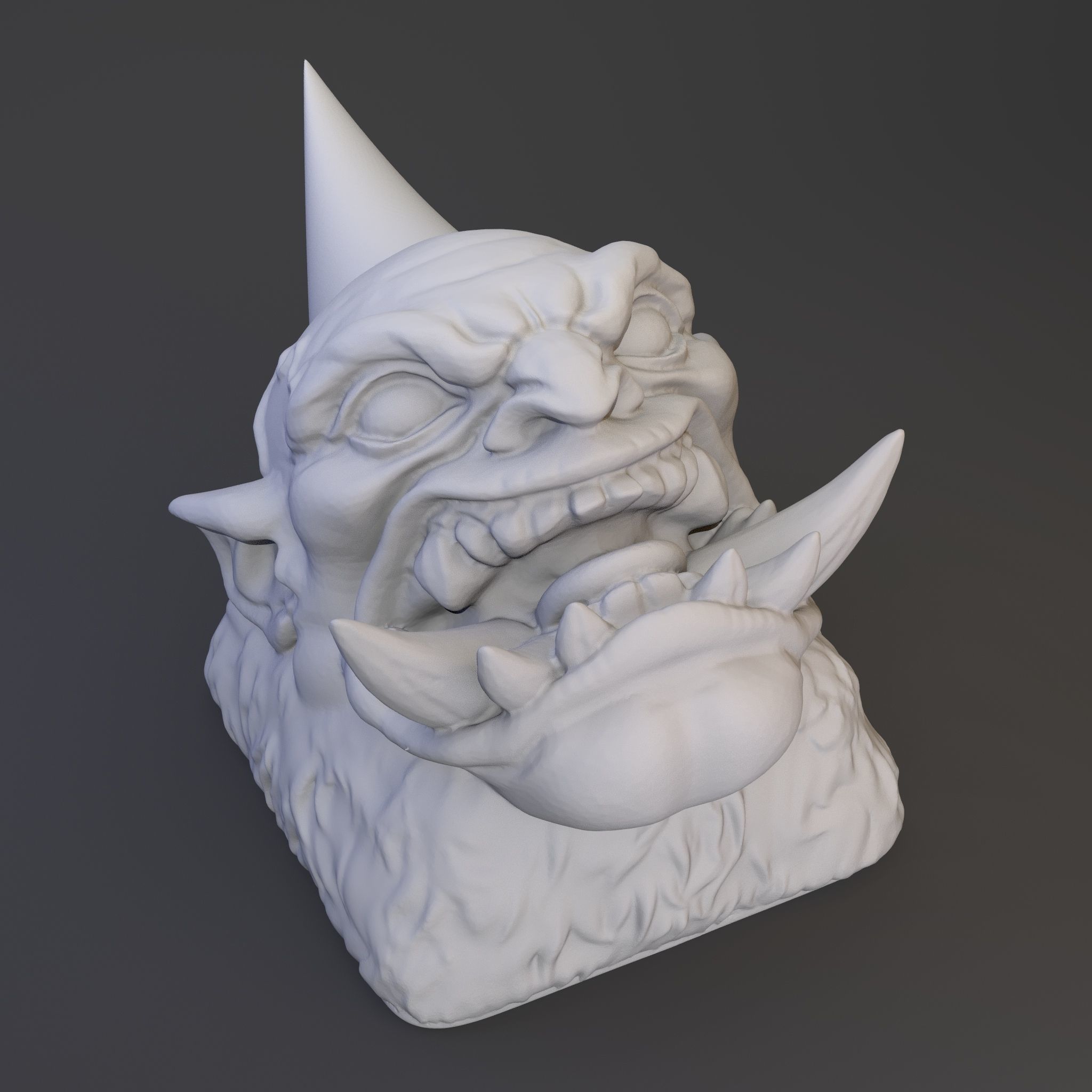 Pack 3 Keycaps of Samurai Keycap - Ogre Keycap - Oni Keycap 3D print model_5