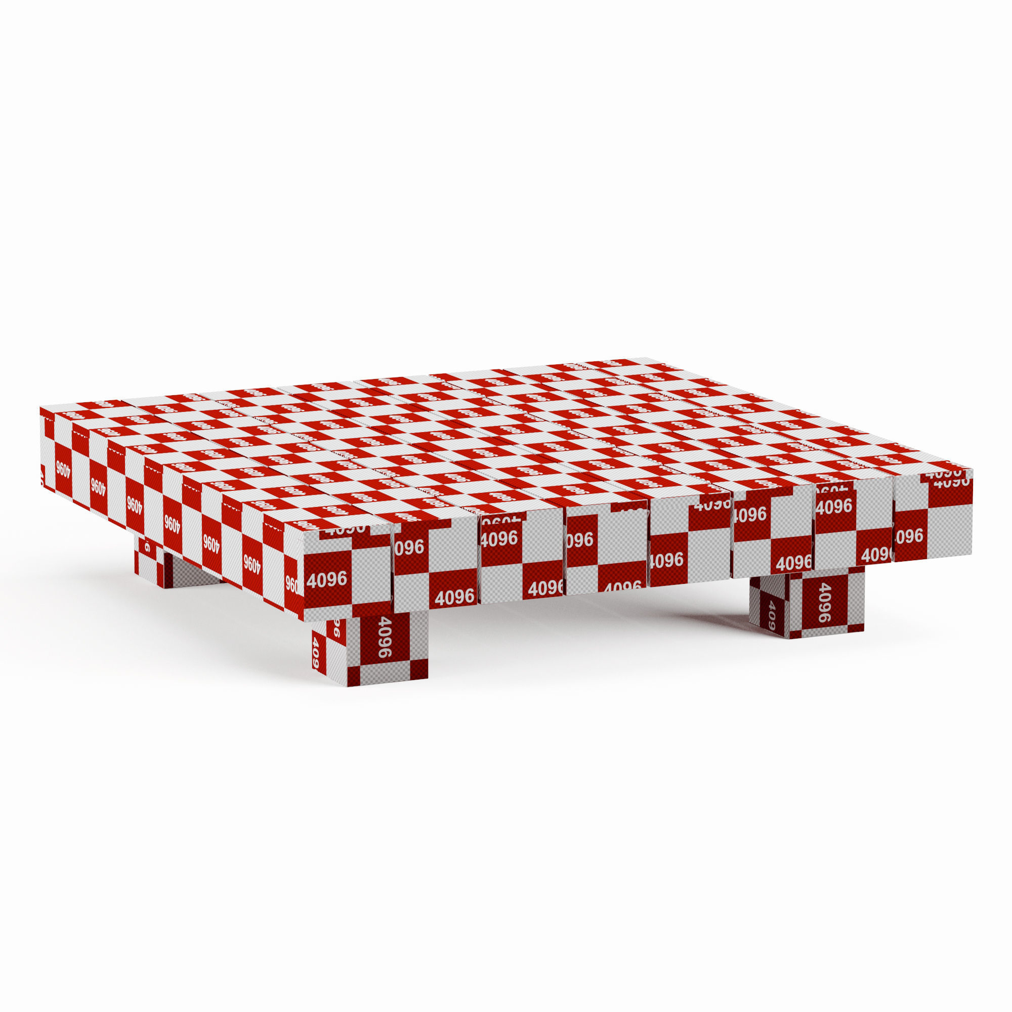 LUBEK Coffee Table Low-poly 3D model_8