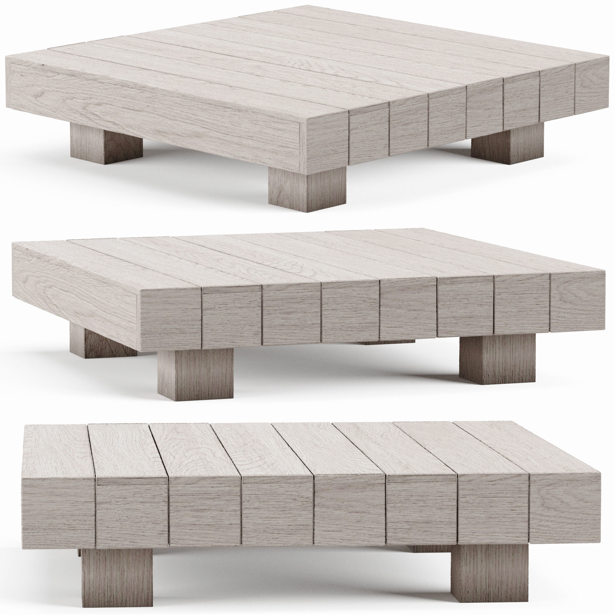 LUBEK Coffee Table Low-poly 3D model_1