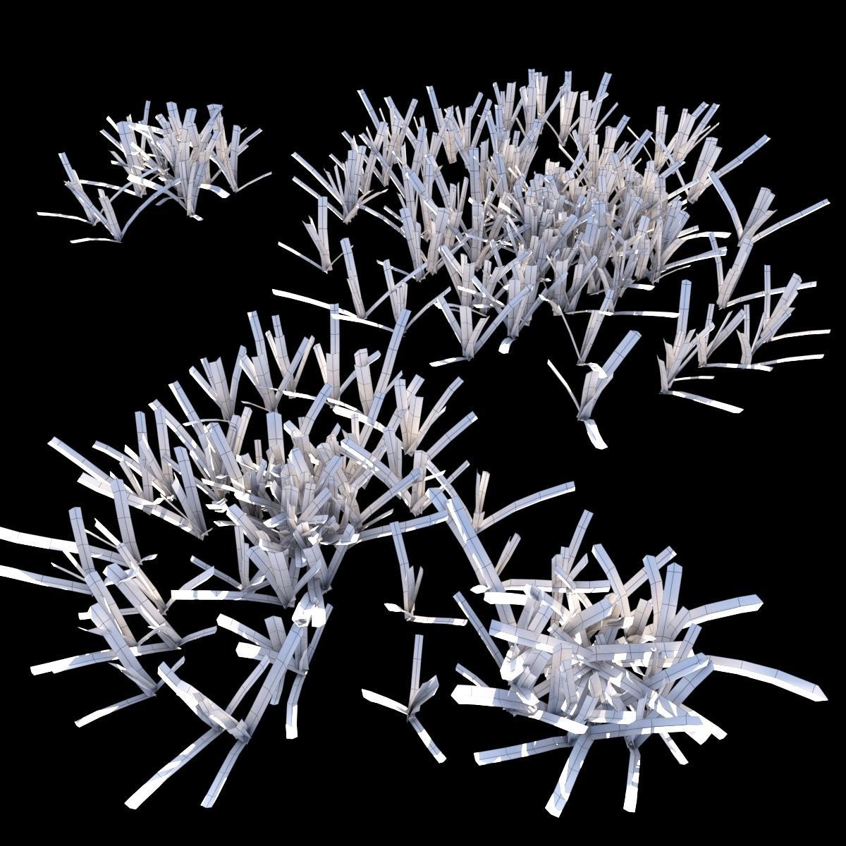 Grass Set 01 3D model_11