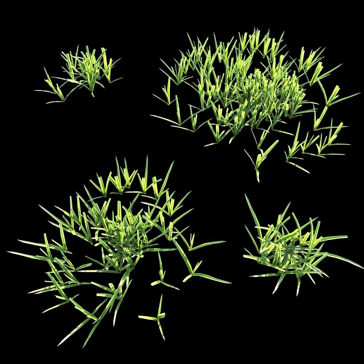 Grass Set 01 3D model_14