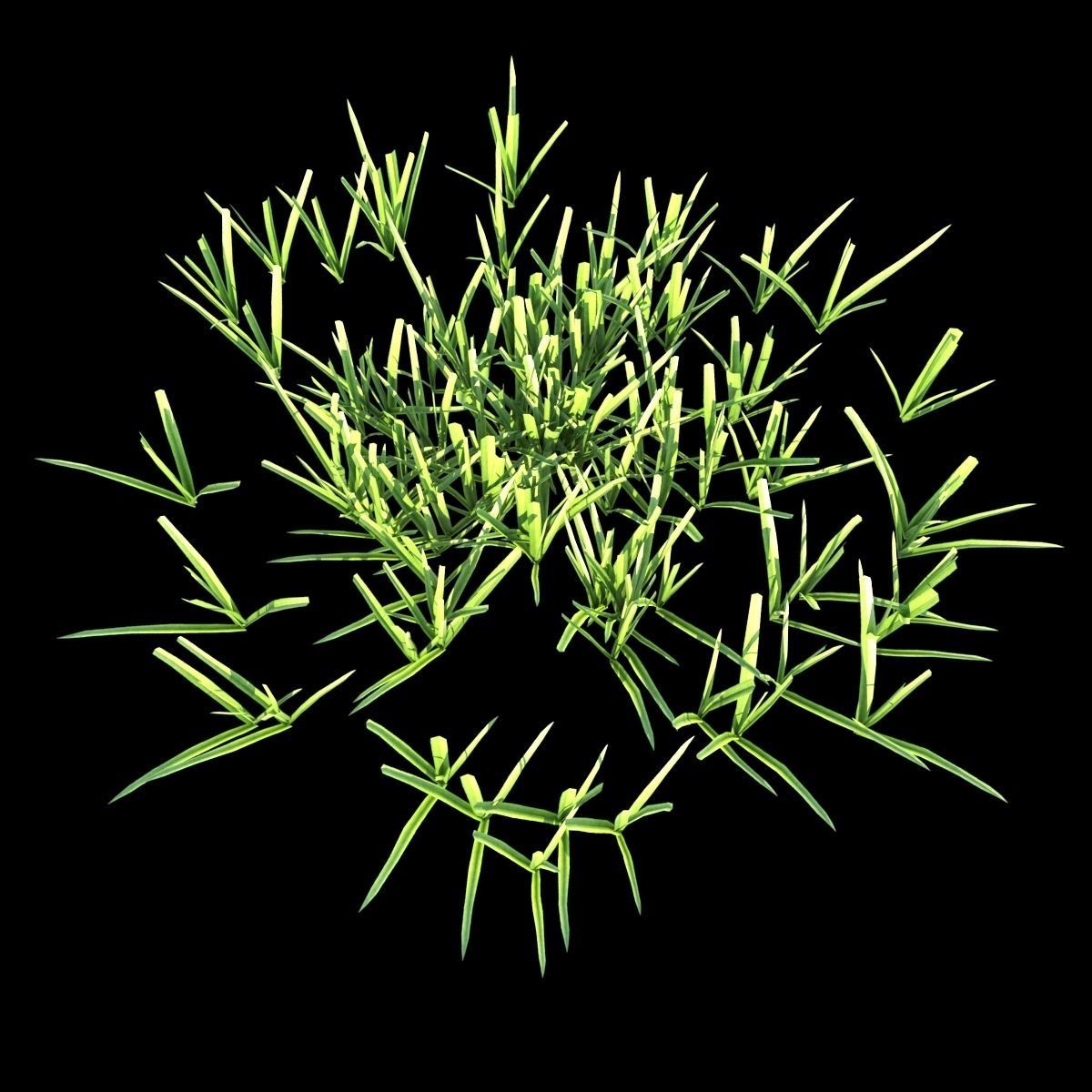 Grass Set 01 3D model_9