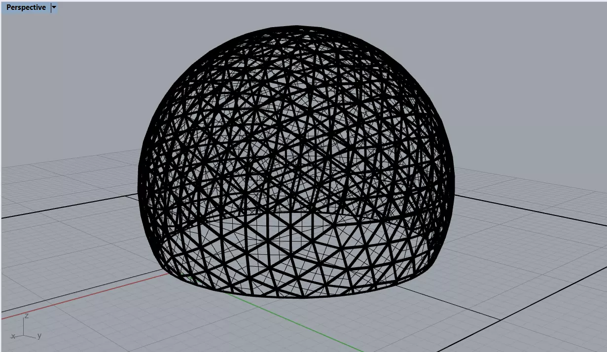 geodesic dome 3D model