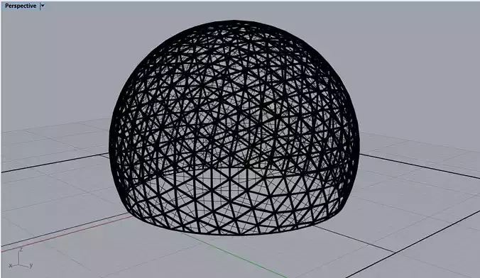 geodesic dome 3D model