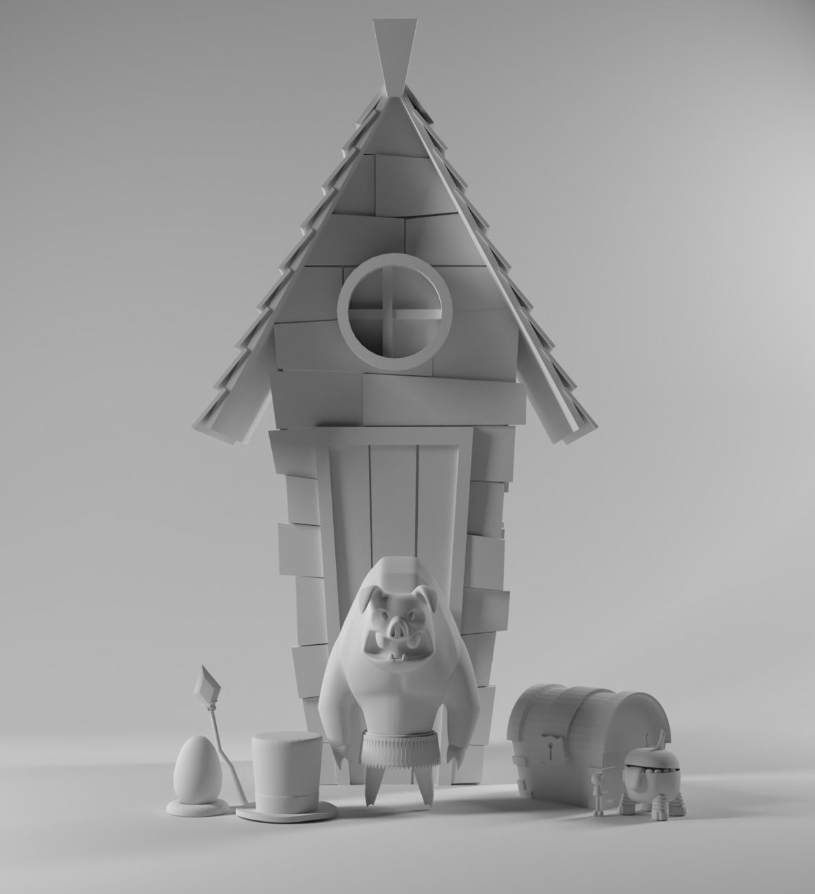 Dont starve  Low-poly 3D model_2