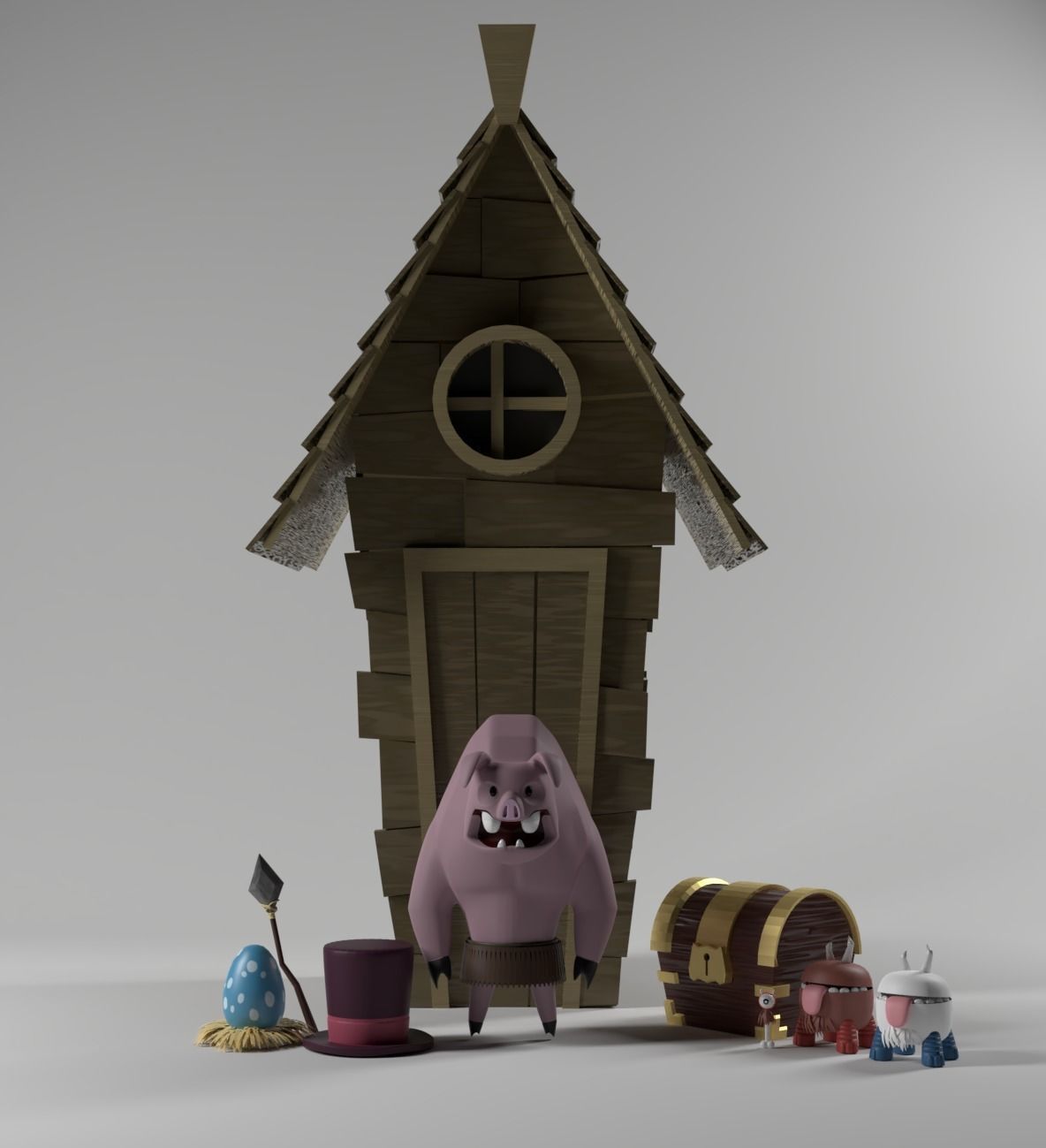 Dont starve  Low-poly 3D model_1