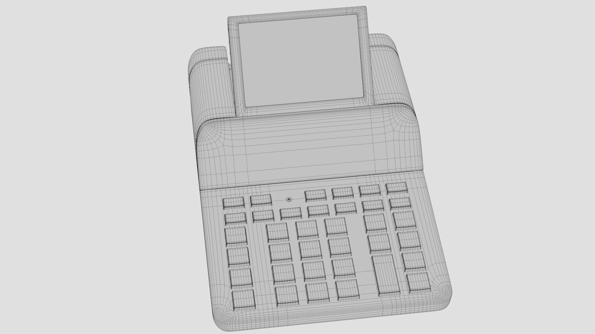 Sharp El-1501 Compact  12-Digit Display  Printing Calculator 3D model_14