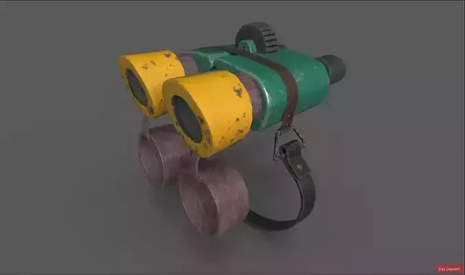 forest binoculars lowpoly game