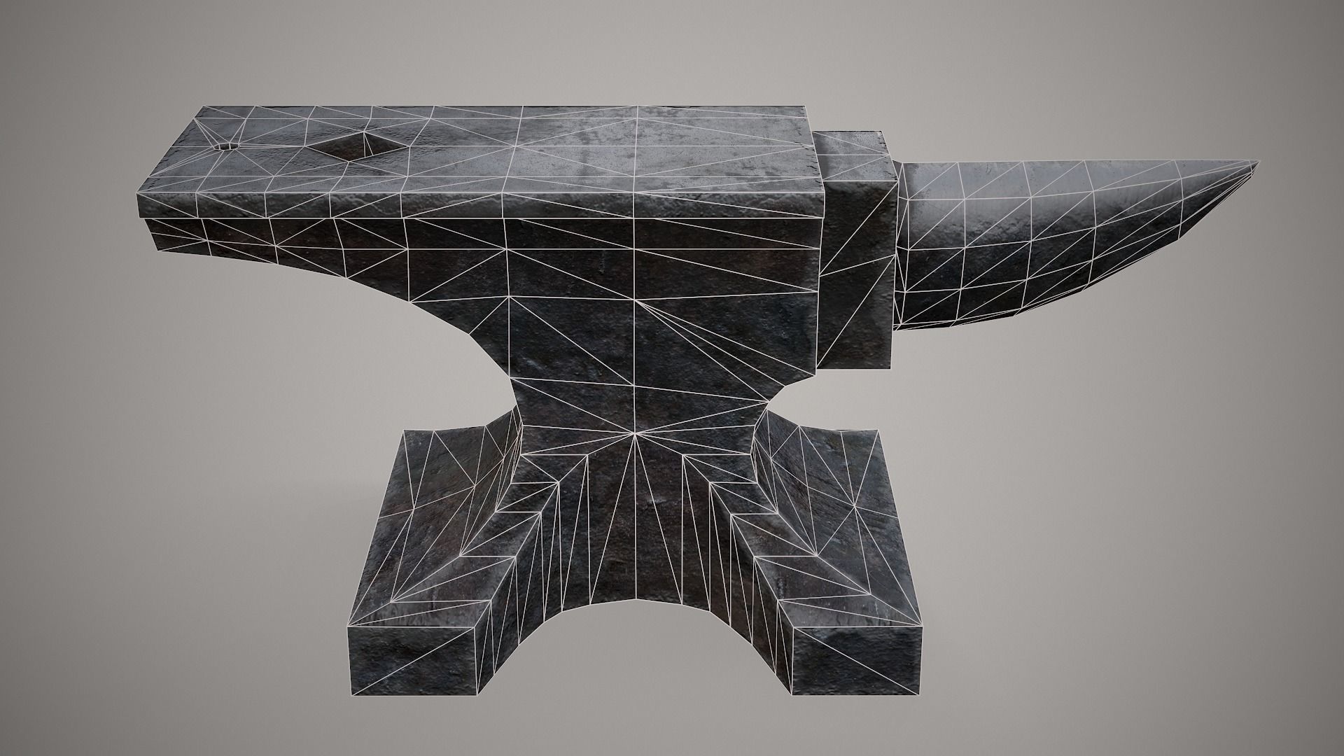 Anvil Low Poly PBR Free low-poly 3D model_4