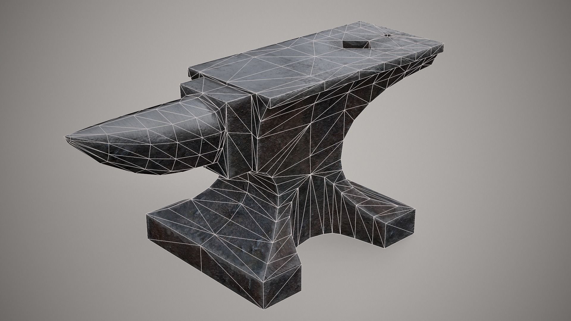 Anvil Low Poly PBR Free low-poly 3D model_2