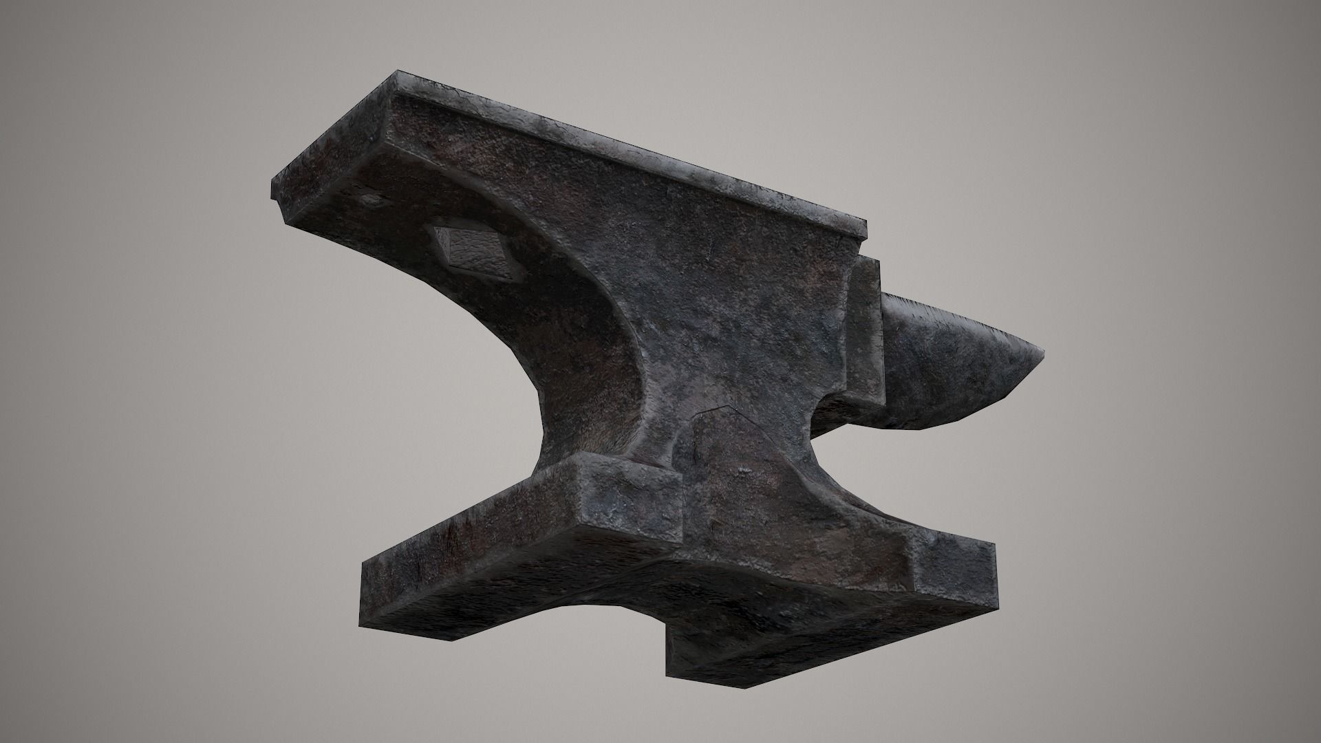 Anvil Low Poly PBR Free low-poly 3D model_5