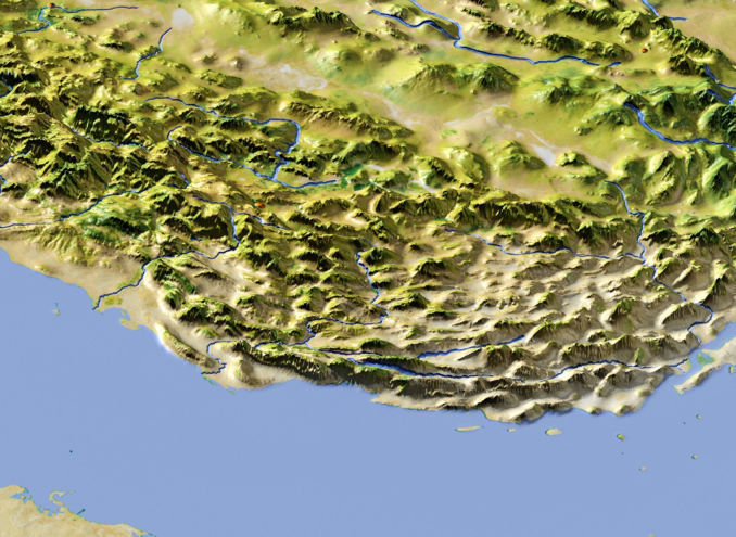 Iran High resolution 3D relief maps 3D model_4