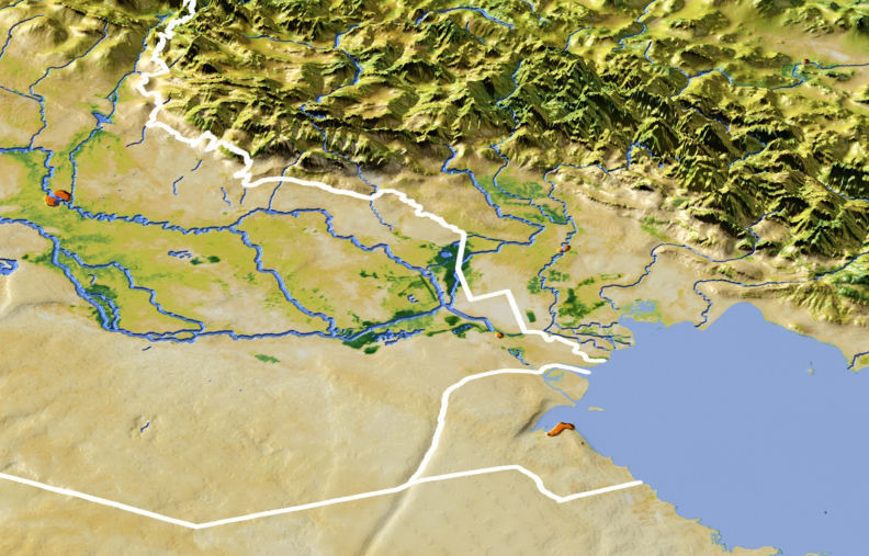 Iran High resolution 3D relief maps 3D model_5
