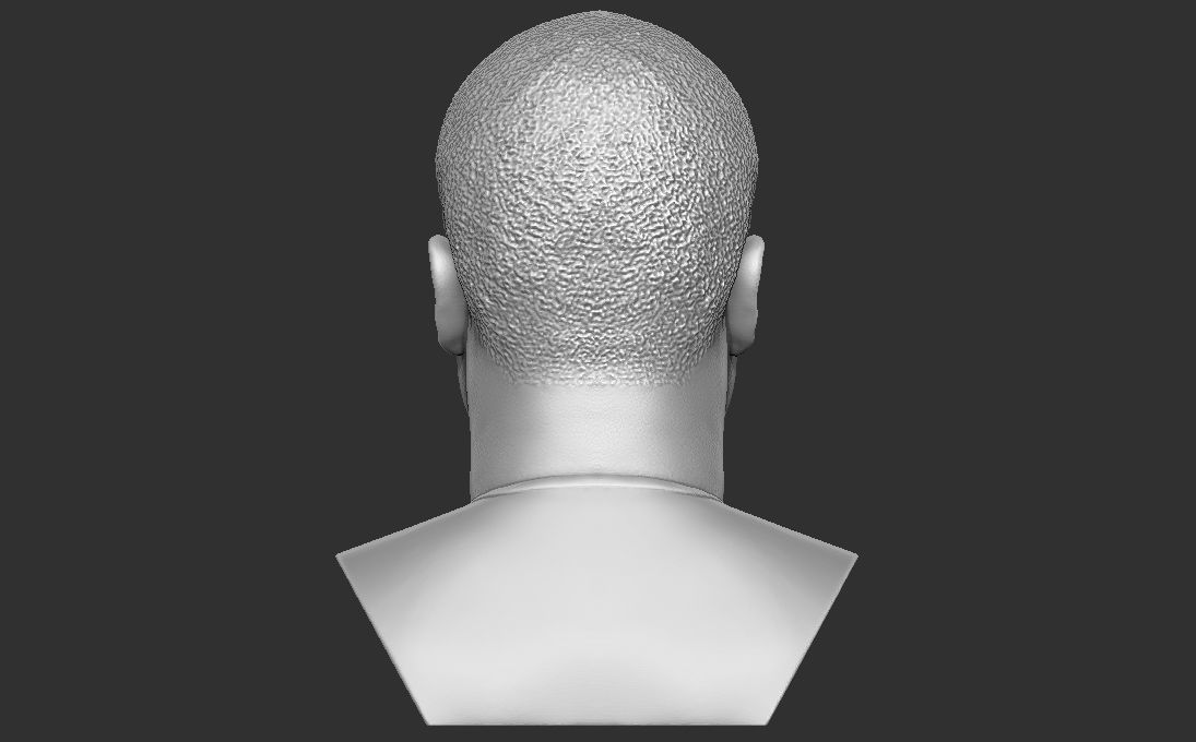 Kevin Hart bust 3D printing ready stl obj formats 3D print model_6