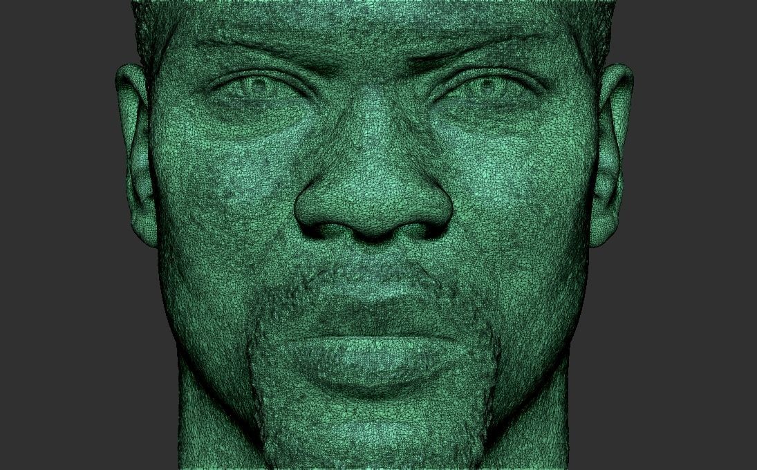 Kevin Hart bust 3D printing ready stl obj formats 3D print model_25