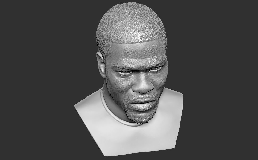 Kevin Hart bust 3D printing ready stl obj formats 3D print model_12