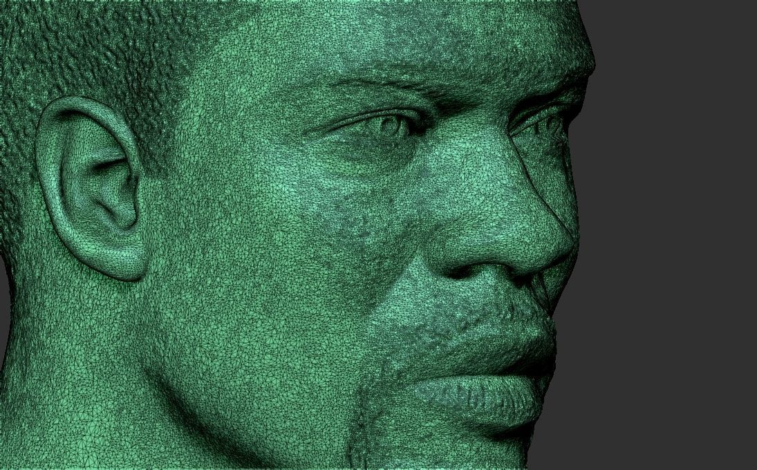 Kevin Hart bust 3D printing ready stl obj formats 3D print model_26