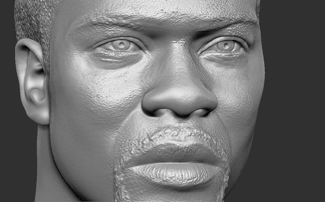 Kevin Hart bust 3D printing ready stl obj formats 3D print model_16