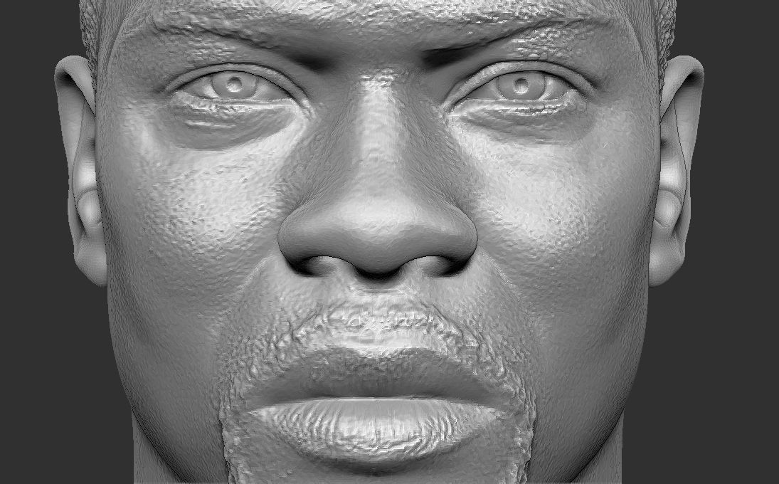 Kevin Hart bust 3D printing ready stl obj formats 3D print model_15