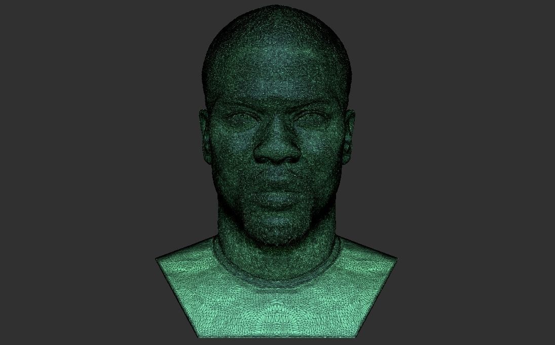 Kevin Hart bust 3D printing ready stl obj formats 3D print model_23
