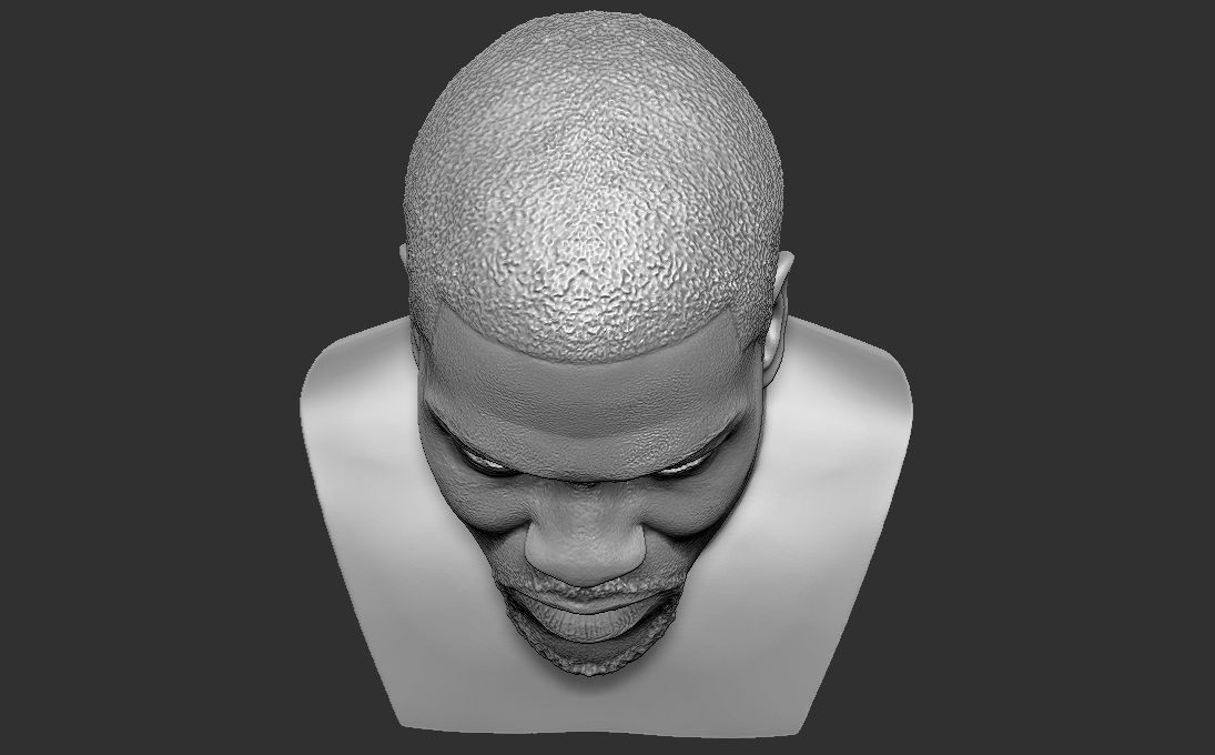 Kevin Hart bust 3D printing ready stl obj formats 3D print model_14