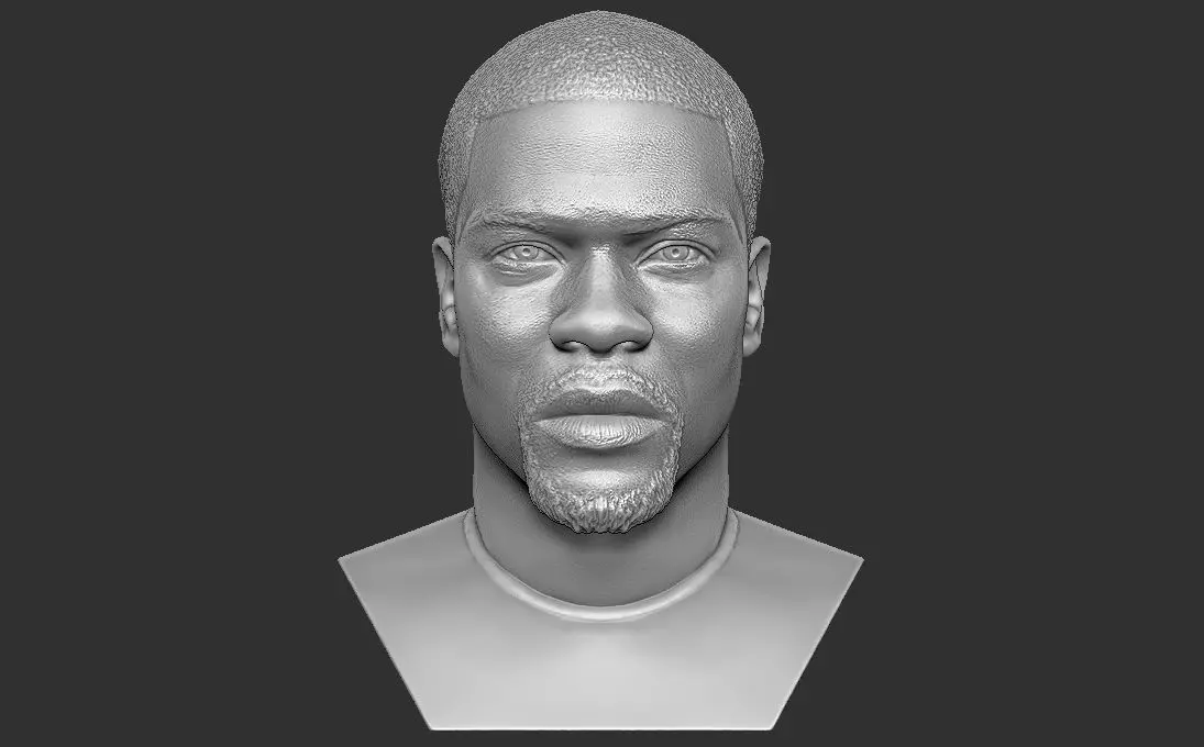Kevin Hart bust 3D printing ready stl obj formats 3D print model_0