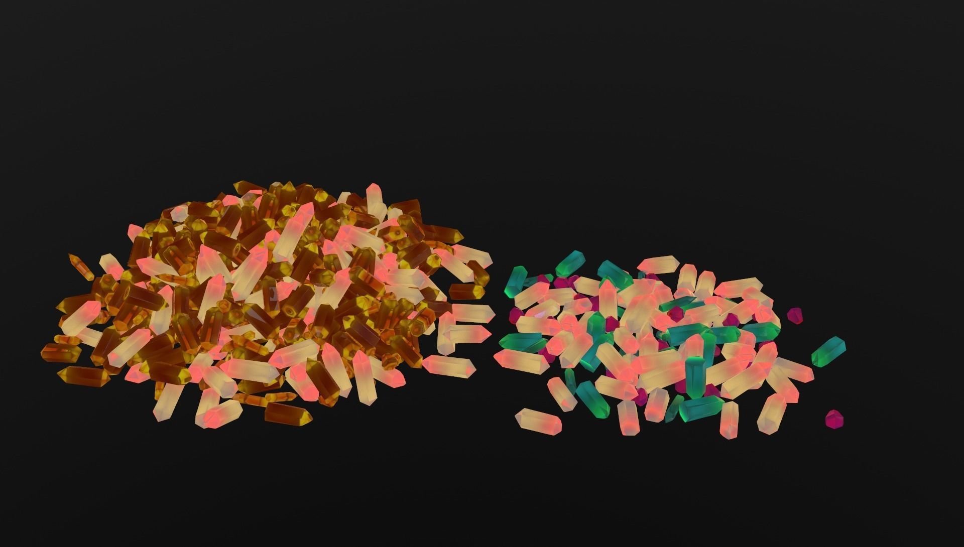 Cristalls asset Low-poly 3D model_25