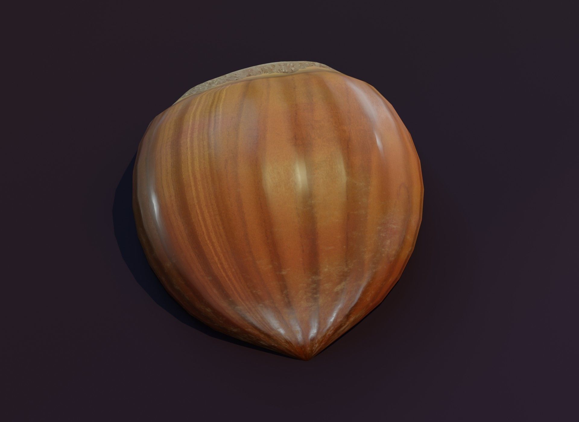 Cartoon Hazelnut 3D Model Low-poly 3D model_14