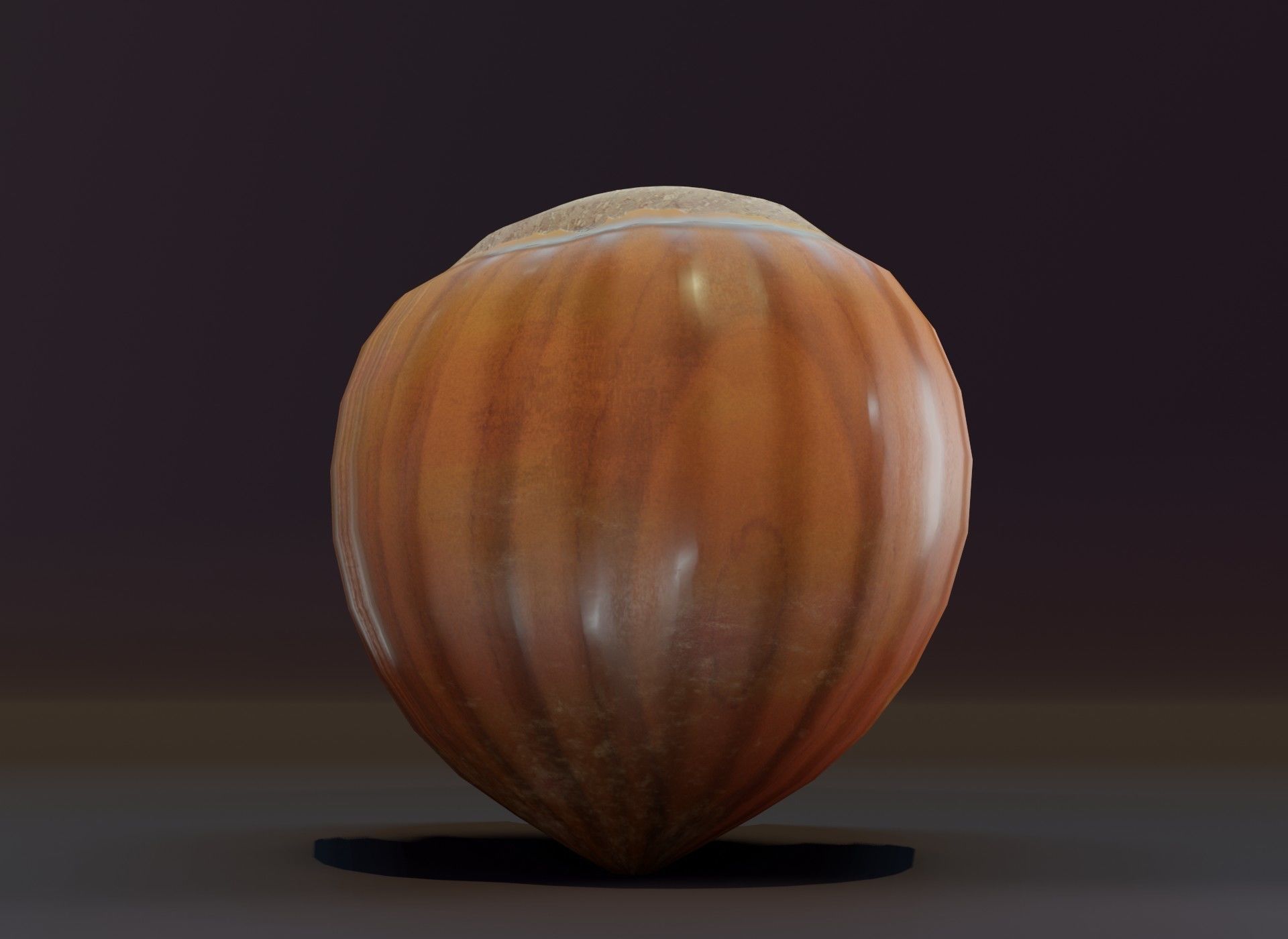 Cartoon Hazelnut 3D Model Low-poly 3D model_7