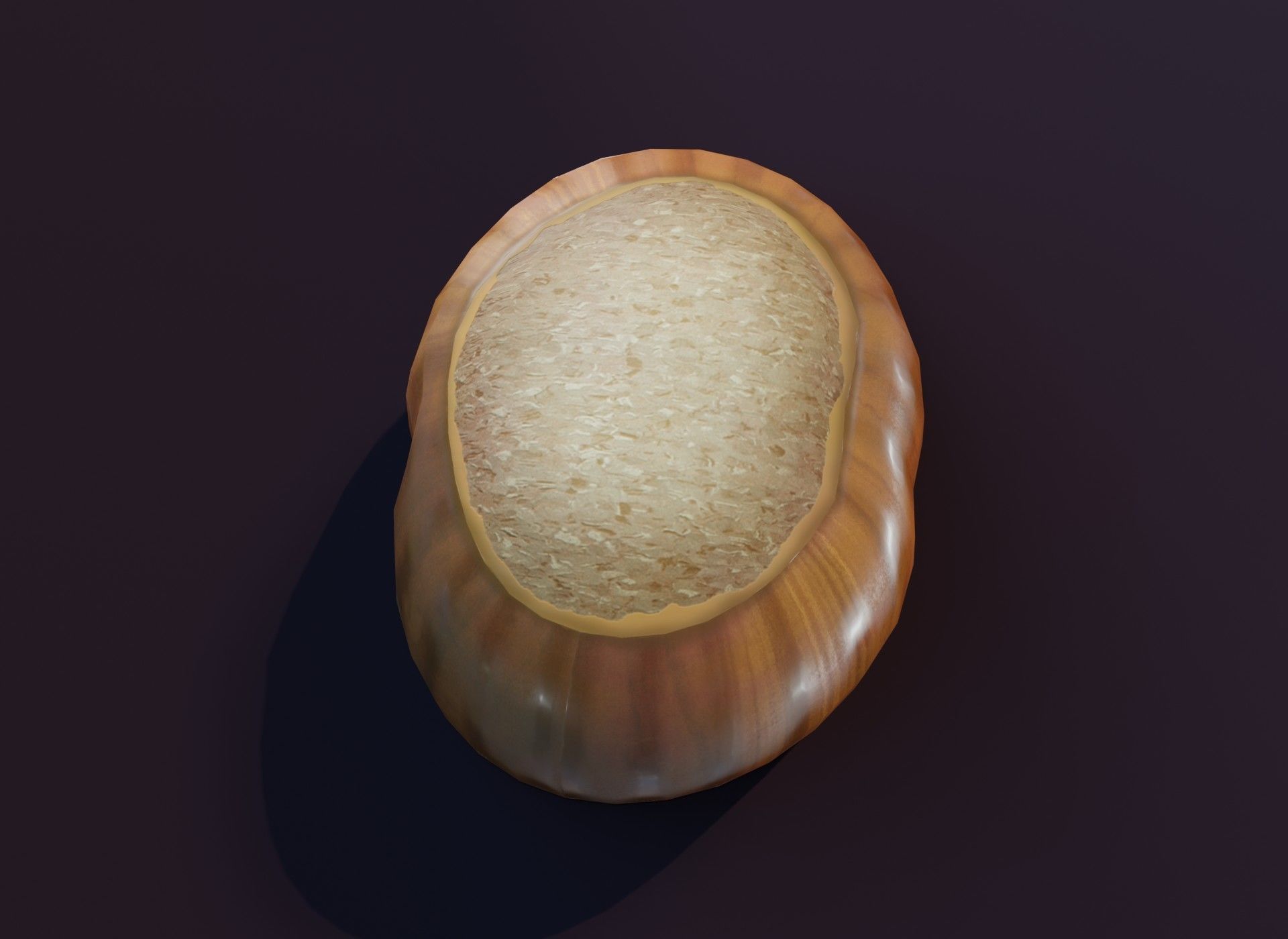 Cartoon Hazelnut 3D Model Low-poly 3D model_9