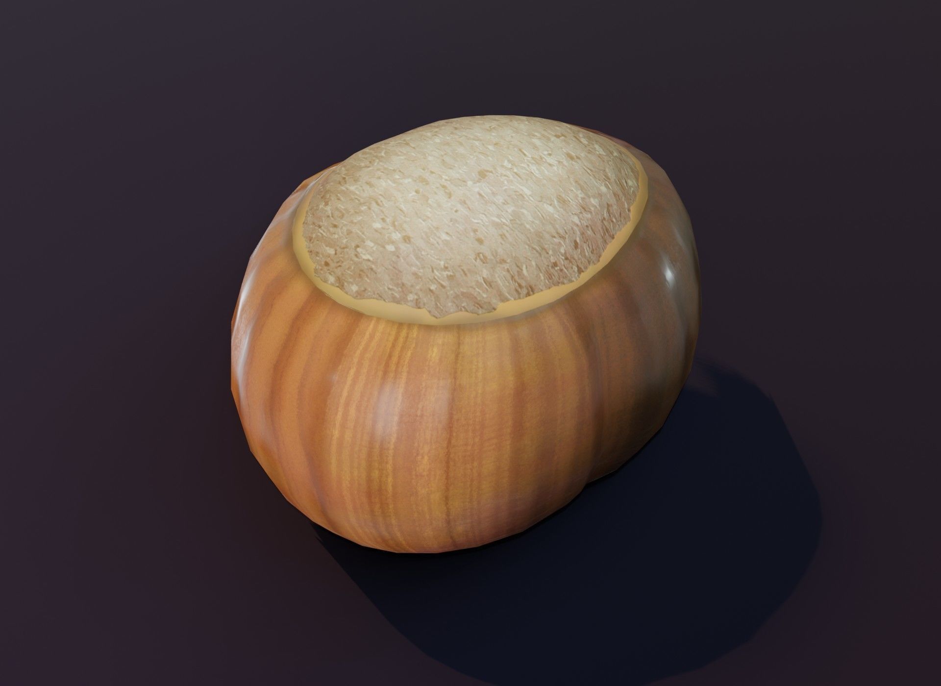 Cartoon Hazelnut 3D Model Low-poly 3D model_20