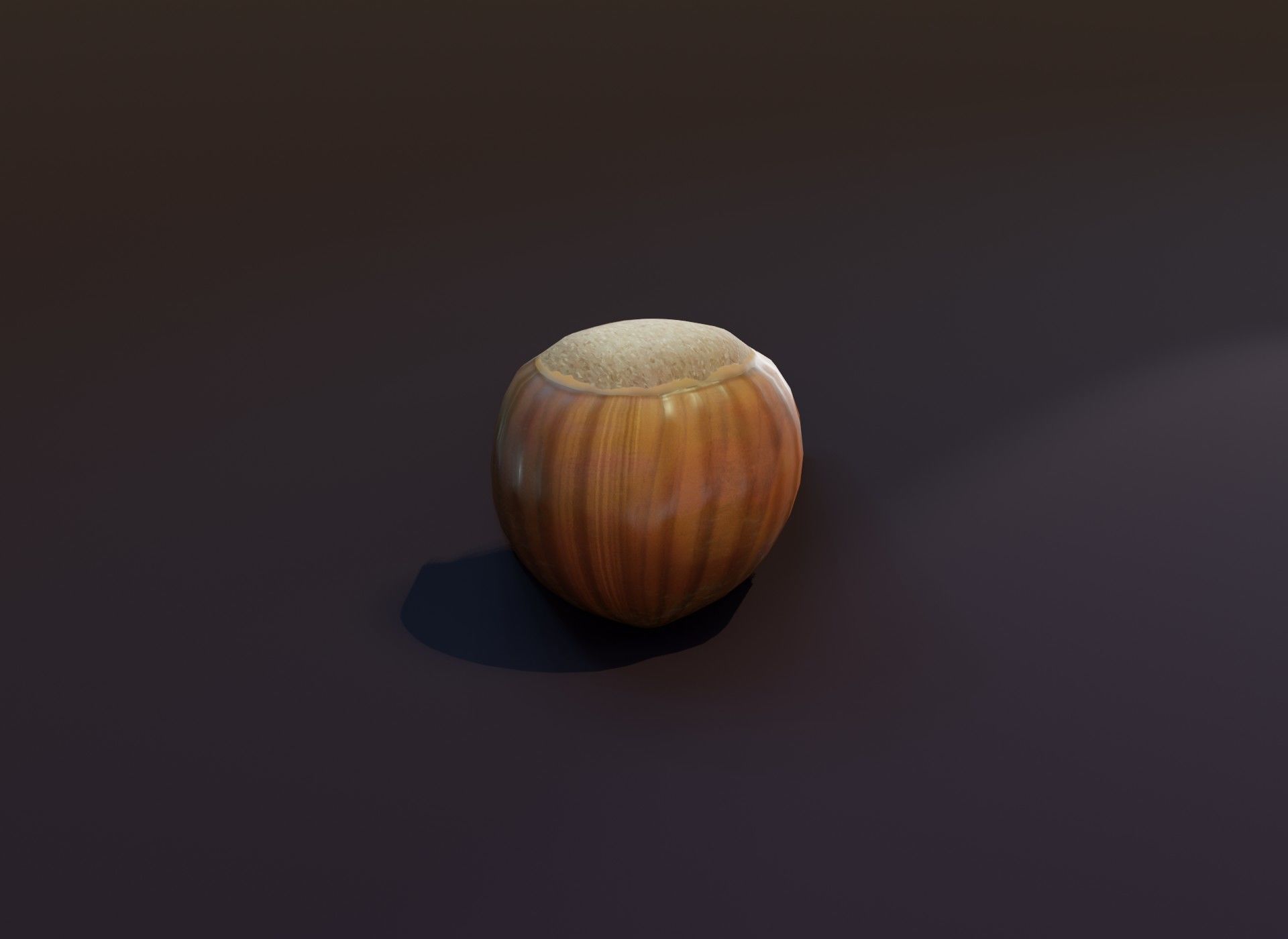 Cartoon Hazelnut 3D Model Low-poly 3D model_5