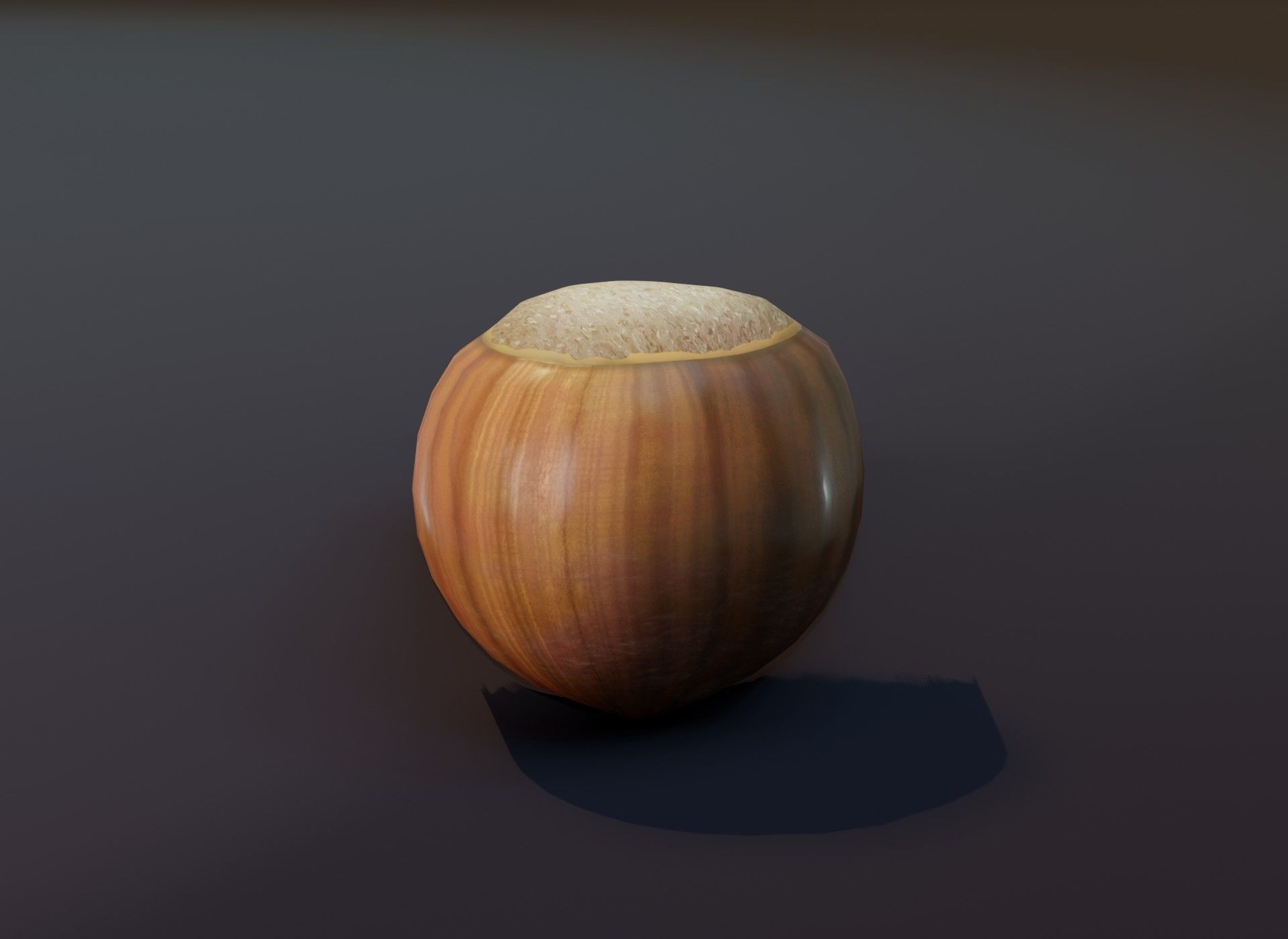 Cartoon Hazelnut 3D Model Low-poly 3D model_8