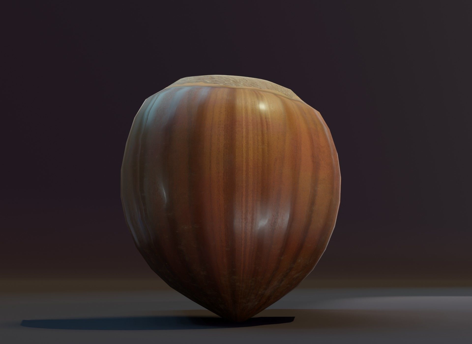 Cartoon Hazelnut 3D Model Low-poly 3D model_2