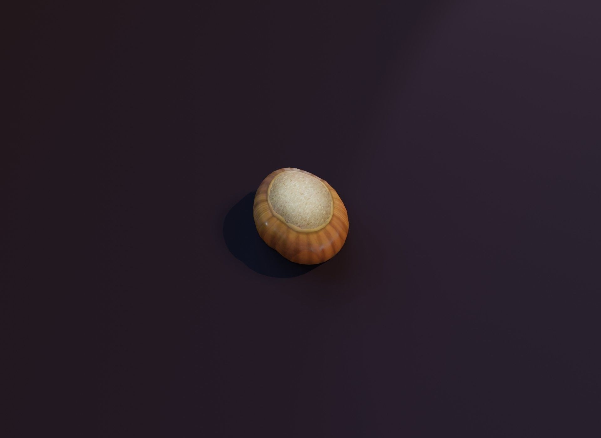 Cartoon Hazelnut 3D Model Low-poly 3D model_11