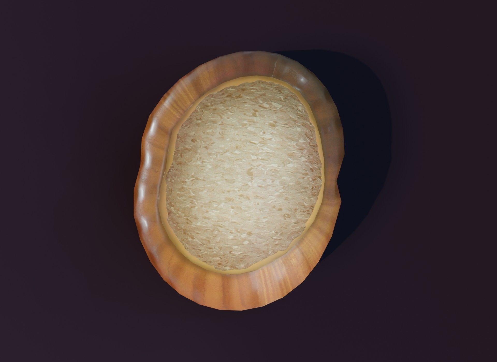 Cartoon Hazelnut 3D Model Low-poly 3D model_3